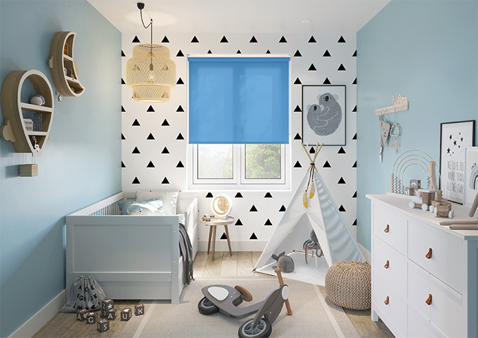 Trapani, Cerulean - Twist&Fit Roller Blind - Image 8